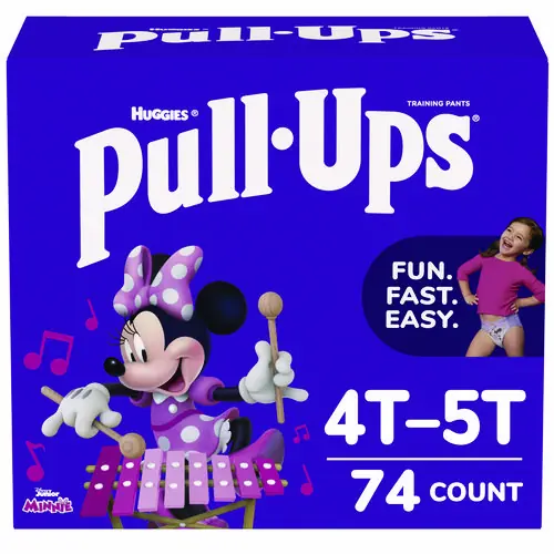 Huggies® Pull Ups Learning Designs Potty Training Pants for Girls, Size 6, 4T-5T, 74/Carton
