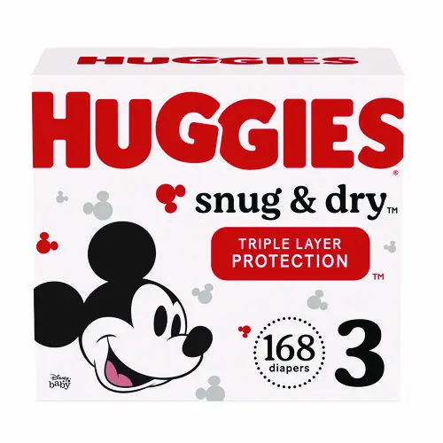 Huggies® Snug and Dry Diapers, Size 3, 16-28 lbs, 168 Count