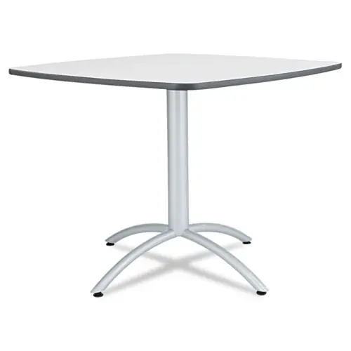 Iceberg CafeWorks Cafe-Height Table, Square, 36" x 36" x 30", Gray/Silver