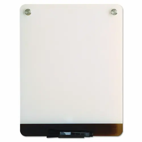 Iceberg Clarity Personal Board, 12" x 16", White Surface, Satin Aluminum Frame