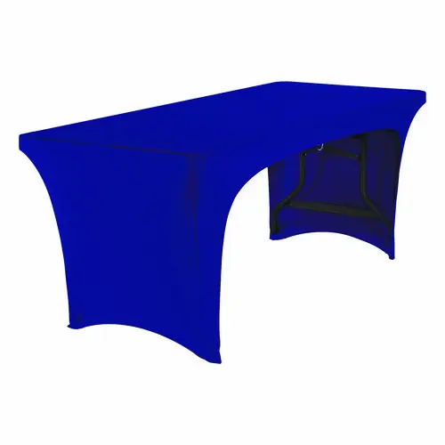 Iceberg iGear Fabric Table Cover, Open Design, 30" x 72", Blue