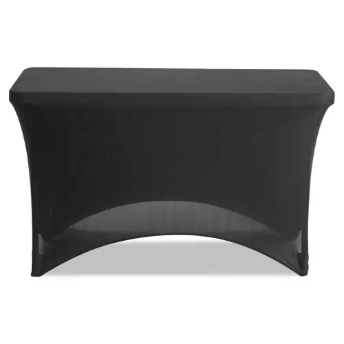 Iceberg iGear Fabric Table Cover, Polyester/Spandex, 24" x 48", Black