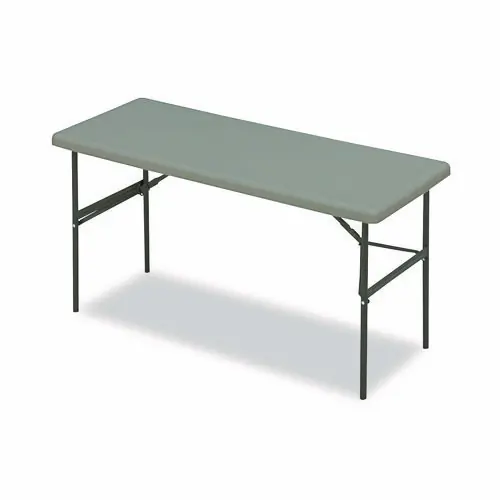 Iceberg IndestrucTable Classic Folding Table, Rectangular, 60" x 24" x 29", Charcoal