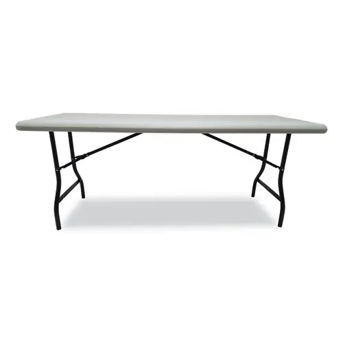 Iceberg IndestrucTable Industrial Folding Table, Rectangular, 72" x 30" x 29", Platinum