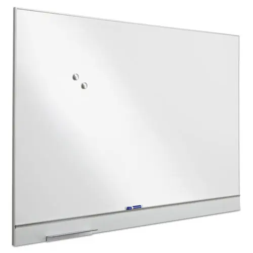 Iceberg Polarity Magnetic Dry Erase White Board, 72" x 46", White Surface, Satin Aluminum Frame
