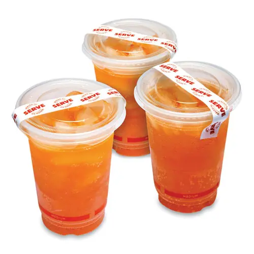 Iconex™ Tamper Seal Label, 0.75 x 7, Red/White, 500/Roll, 4 Rolls/Carton