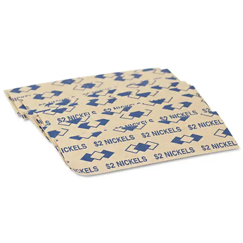 Iconex™ Tubular Coin Wrappers, Nickels, $2, Pop-Open, 1000/Pack
