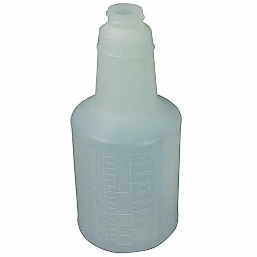 Impact® Plastic Bottles with Graduations, 24 oz, Clear, 24/Carton