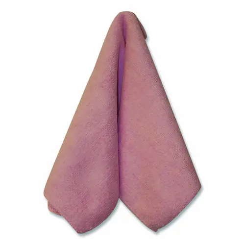 Impact® Premium Weight Microfiber Dry Cloths, 16 x 16, Pink, 12/Pack