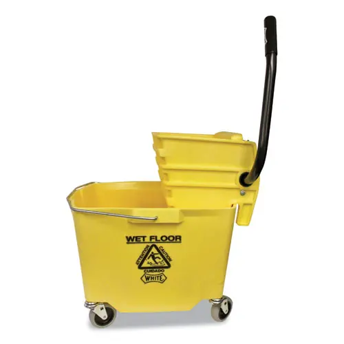 Impact® Side-Press Squeeze Wringer/Plastic Bucket Combo, Yellow