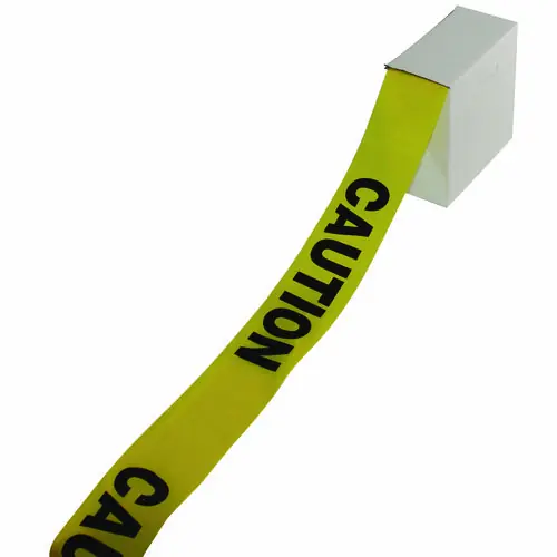 Impact® Site Safety Barrier Tape, "Caution" Text, Yellow/Black