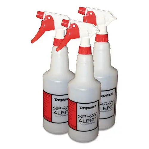 Impact® Spray Alert System with White/White Trigger Sprayer, 32 oz, Natural, 24/Carton