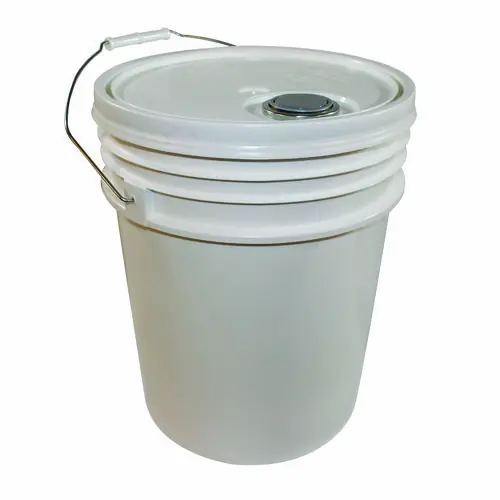 Impact® Utility Bucket with Lid, 5 gal, Polyethylene, White