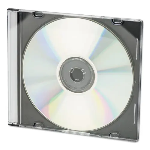 Innovera® CD/DVD Slim Jewel Cases, Clear/Black, 50/Pack