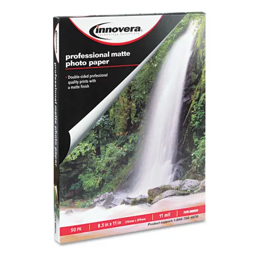 Innovera® Heavyweight Photo Paper, Matte, 8.5 x 11, 50/Pack