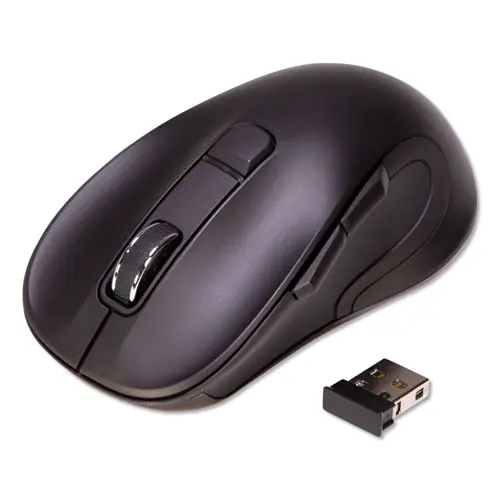 Innovera® Hyper-Fast Scrolling Wireless Mouse, 2.4 GHz, 26 ft Range, Right Handed, Black
