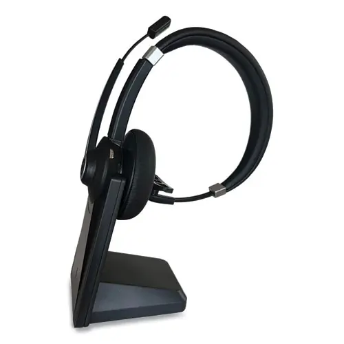 Innovera® IVR70002 Monaural Over The Head Bluetooth Headset, Black/Silver