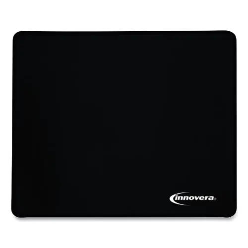 Innovera® Large Mouse Pad, Black, 9.87" x 11.87"