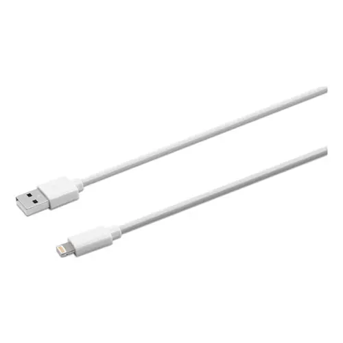 Innovera® USB Apple Lightning Cable, 10 ft, White