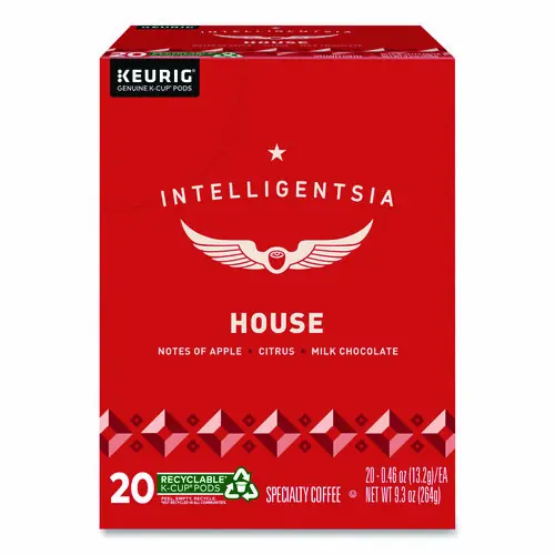 Intelligentsia House Blend Coffee K-Cups, Light Roast, 20/Box