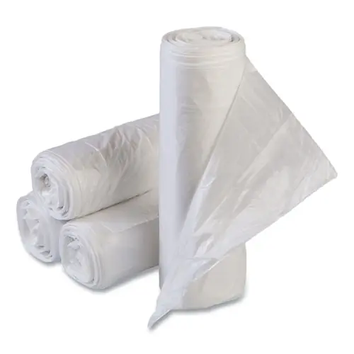 Inteplast Group High-Density Commercial Can Liner Value Pack, 30 gal, 11 mic, 30" x 36", Clear, Interleaved Roll, 25 Bags/Roll, 20 Rolls/CT