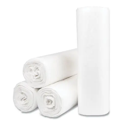 Inteplast Group High-Density Commercial Can Liner Value Pack, 30 gal, 9 mic, 30" x 36", Natural, Interleaved Roll, 25 Bags/Roll, 20 Rolls/CT