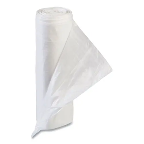 Inteplast Group High-Density Commercial Can Liner Value Pack, 55 gal, 11 mic, 36" x 58", Clear, Interleaved Roll, 25 Bags/Roll, 8 Rolls/Carton