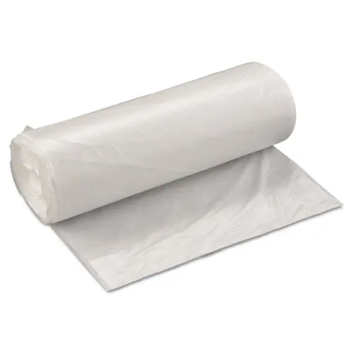 Inteplast Group High-Density Commercial Can Liner Value Pack, 60 gal, 19 mic, 38" x 58", Clear, Interleaved Roll, 25 Bags/Roll, 6 Rolls/Case