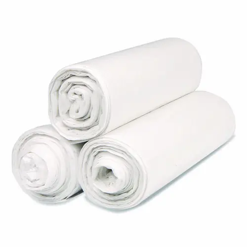 Inteplast Group Institutional Low-Density Can Liners, 33 gal, 0.8 mil, 33" x 39", Natural, Interleaved Roll, 25 Bags/Roll, 6 Rolls/Carton