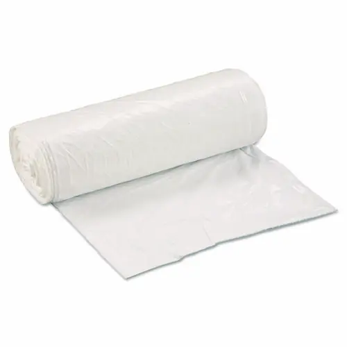 Inteplast Group Low-Density Commercial Can Liners, 30 gal, 0.8 mil, 30" x 36", White