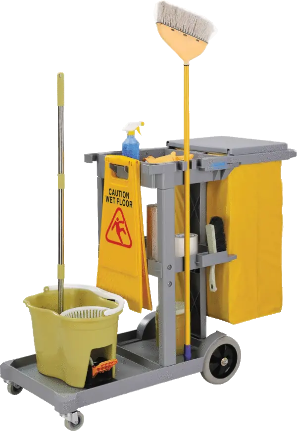 Janitor Cart w/ 25 Gallon Vinyl Bag