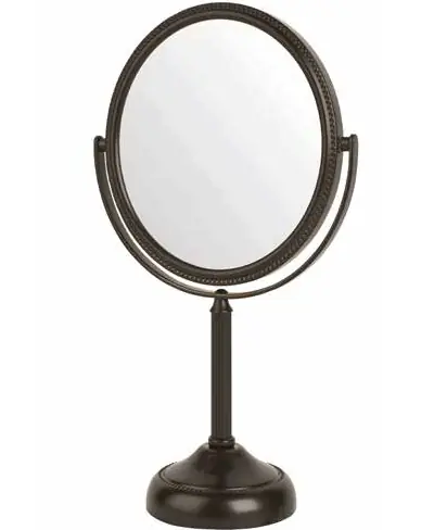 Jerdon 6″ Tabletop mirror, 10x – 1x, Bronze
