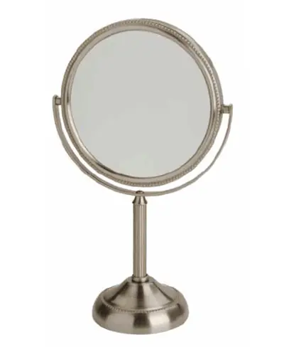 Jerdon 6″ Tabletop Mirror, 10x – 1x, Nickel
