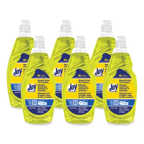 Joy® Dishwashing Liquid, Lemon Scent, 38 oz Bottle, 8/Carton