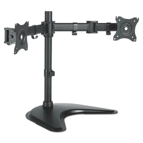 Kantek Dual Monitor Articulating Desktop Stand, For 13" to 27" Monitors, Black
