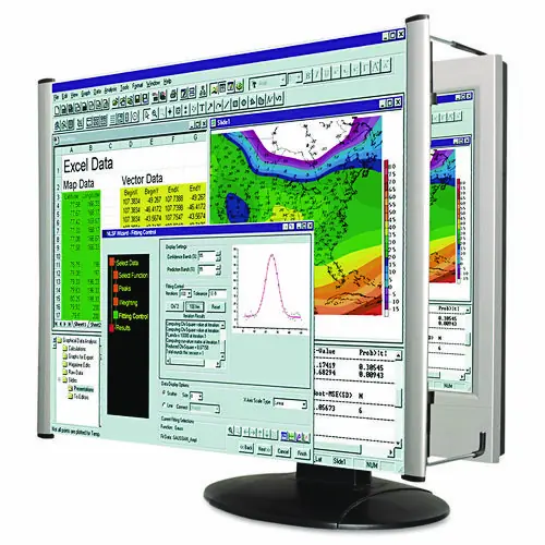 Kantek LCD Monitor Magnifier Filter for 19" to 20" Widescreen Flat Panel Monitor, 16:10 Aspect Ratio