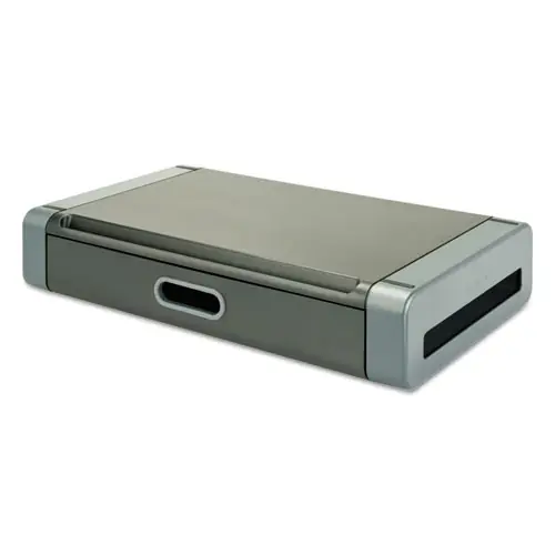 Kantek Monitor Riser, Black/Gray, Supports 20 lbs