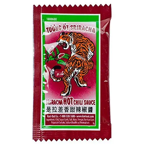 Kari-Out® Siracha Sauce, 9 g Packet, 200/Carton