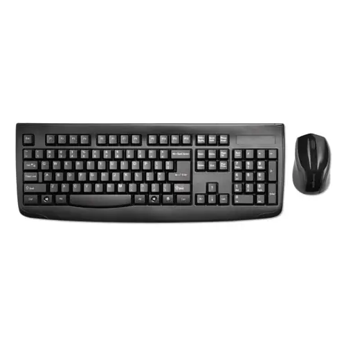 Kensington® Keyboard for Life Wireless Desktop Set, 2.4 GHz Frequency, 30 ft Wireless Range, Black