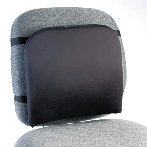 Kensington® Memory Foam Backrest, Black, 16" x 12" x 16"