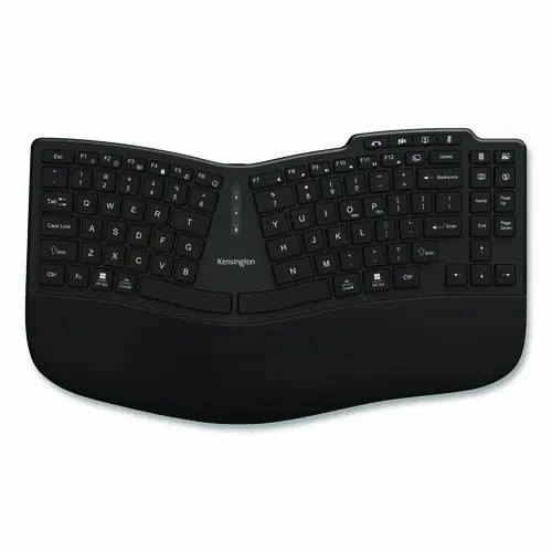 Kensington® Pro Fit Ergo KB675 EQ TKL Rechargeable Keyboard, Black