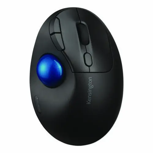 Kensington® Pro Fit Ergo TB450 Wireless Ergonomic Trackball Mouse, 2.4 GHz/6 ft Range, Right Hand, Black