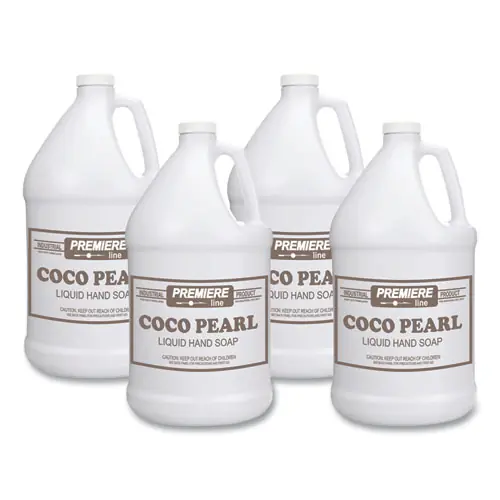 Kess Coco Pearl Liquid Hand Soap, Coconut Scent, 128 oz, 4/Carton