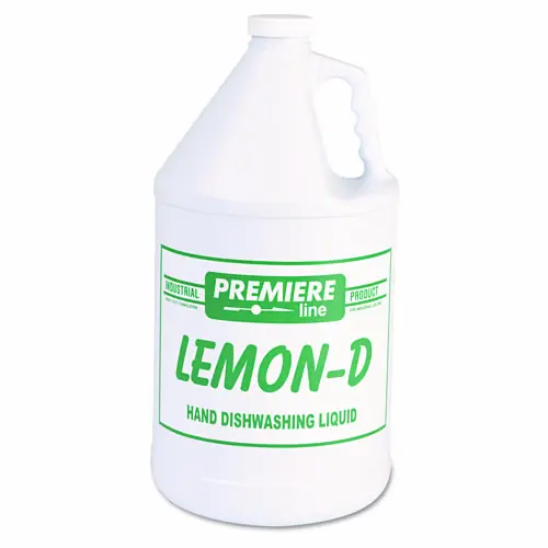 Kess Lemon-D Dishwashing Liquid, Lemon, 1 gal, Bottle, 4/Carton