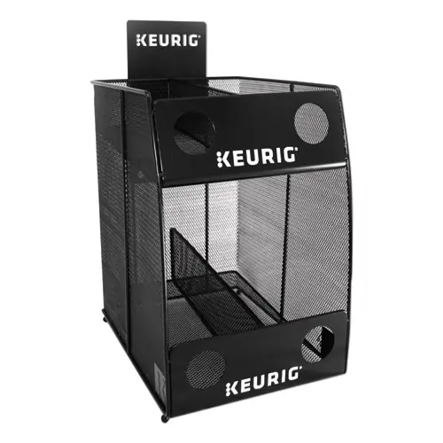 Keurig® K-Cup Pod Wire Mesh Display Rack, 4-Sleeve, Black