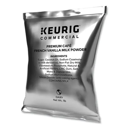 Keurig® Premium Cafe Powders, Vanilla, 1 lb Bag, 12/Carton