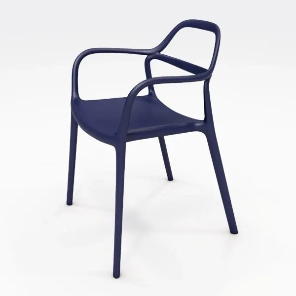 KFI Studios Dali Indoor/Outdoor Chair, Baltic