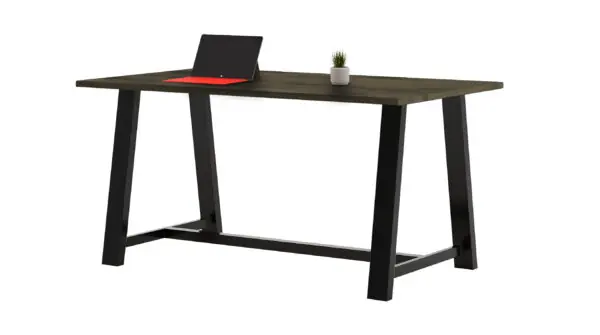 KFI Studios Midtown 3 x 6 FT Conference Table, Barnwood Finish, Standard Height