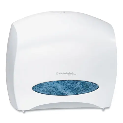 Kimberly-Clark Professional* JRT Jr. Escort Jumbo Roll Bath Tissue Dispenser, Pearl White