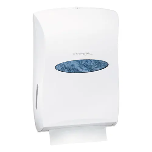 Kimberly-Clark Professional* Universal Towel Dispenser - Pearl White, 13.31" x 5.85" x 18.85"